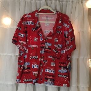 Route 66 Dog drive in Theater Sleep top Size 2 X (18w-20w)